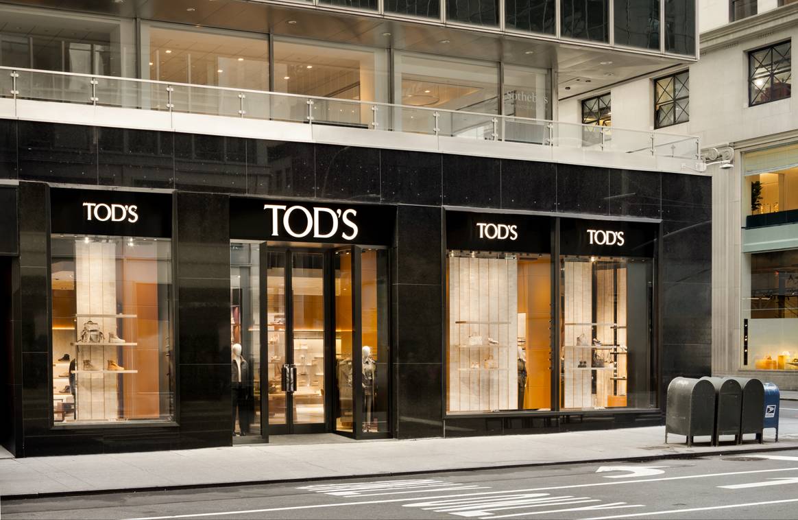 L'esterno del negozio Tod's in Madison avenue