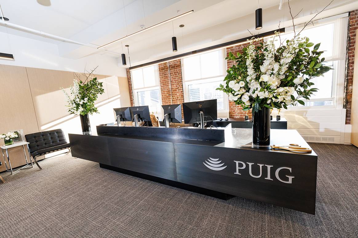 Vista de las nuevas oficinas de Puig en el Rockefeller Center de Nueva York (Estados Unidos).