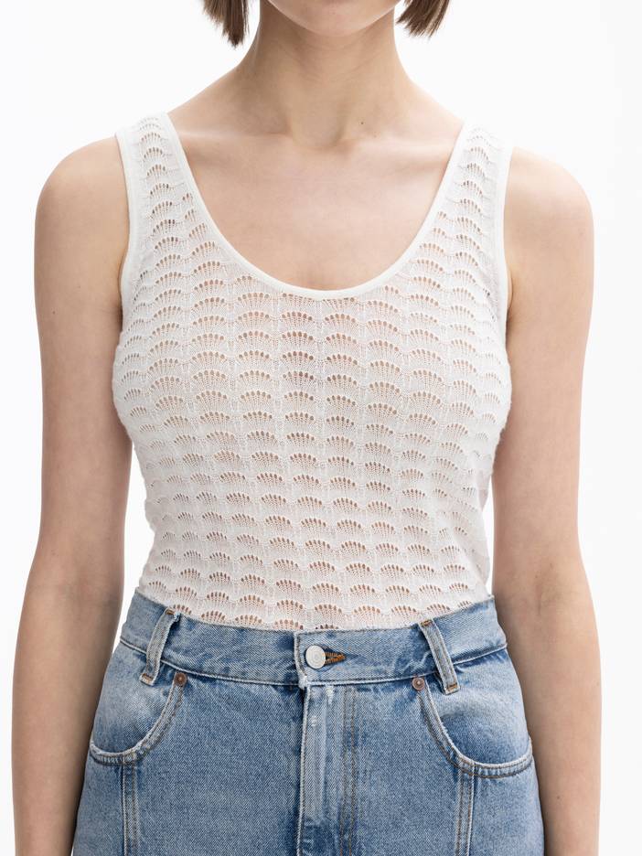 Lace Knit Tank | House of Dagmar