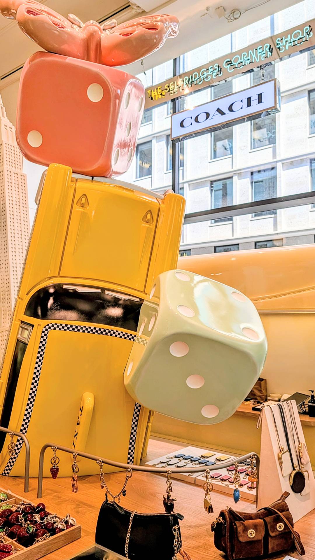 The Coach Charm Playground at Selfridges Corner Shop