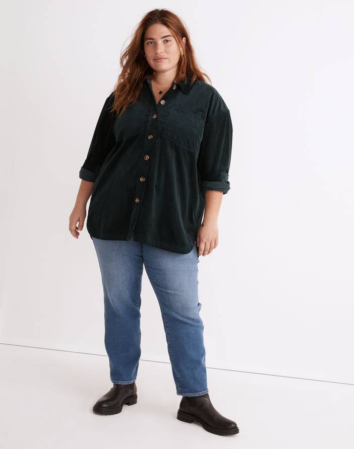 Plus Corduroy Kentwood Oversized Shirt-Jacket | Madewell