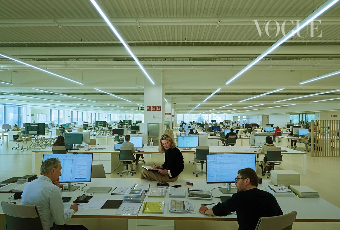 Marta Ortega en la sede central de Inditex en Arteixo, La Coruña (España).