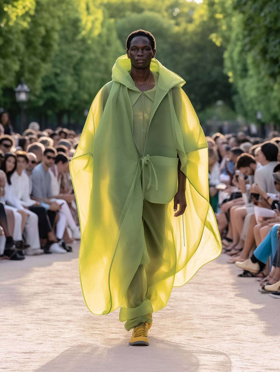 Photo Credits: Colección Jardins des Tuileries, de Matilde Mariano. IA Fashion Week, página oficial.