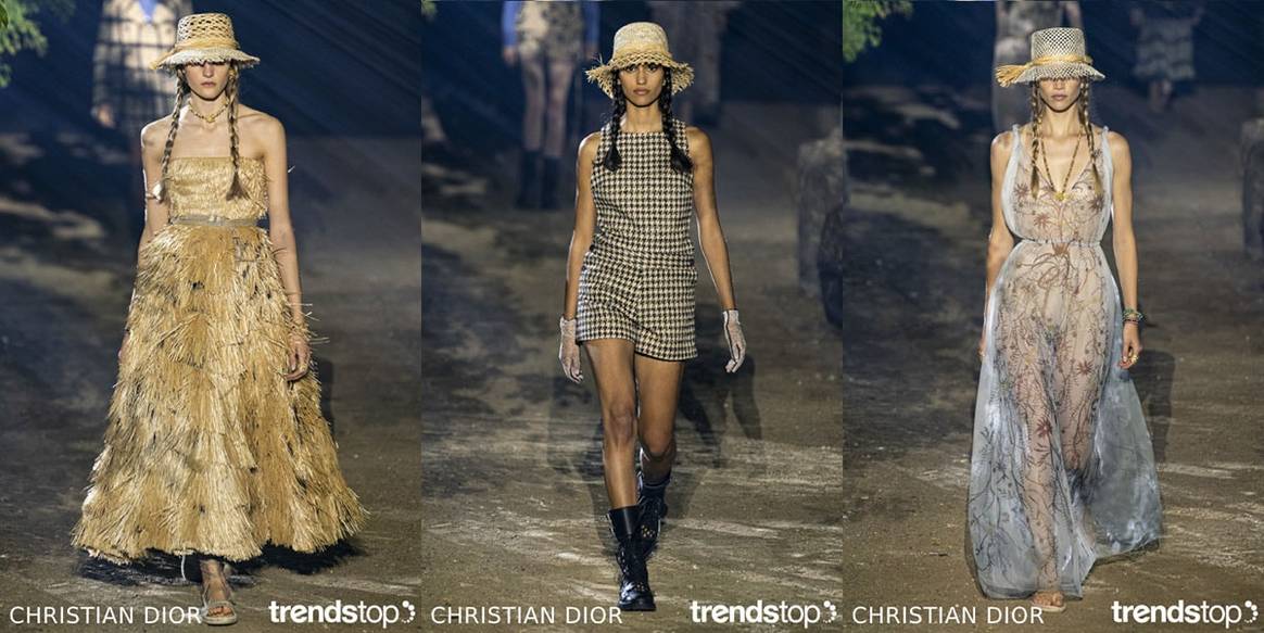 Images courtesy of Trendstop, left to right: Christian Dior, all
Spring/Summer 2020.