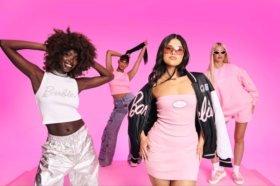 Credits: Image: Boohoo; Barbie x Boohoo collection