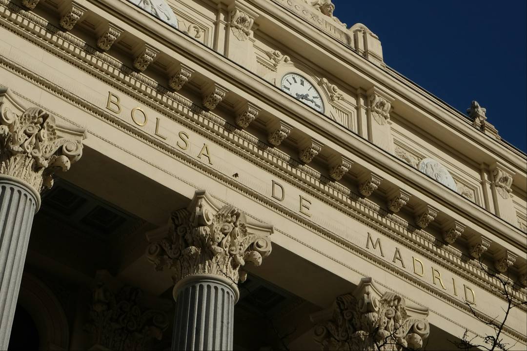 Bolsa de Madrid.