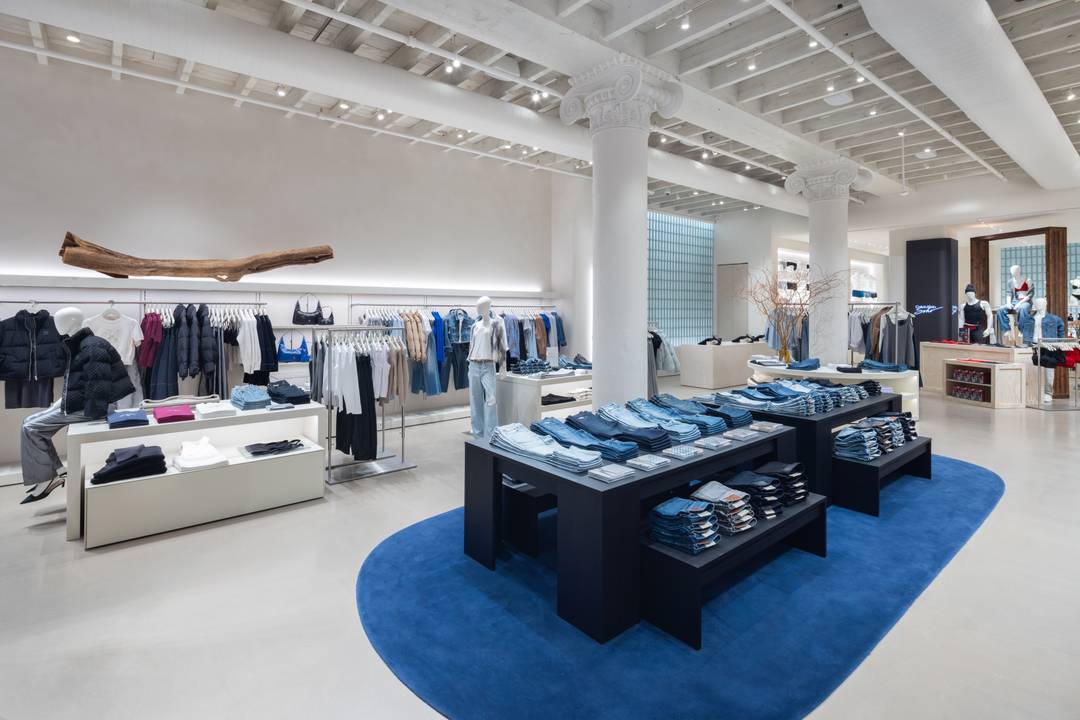 Interior of Calvin Klein's new flagship store