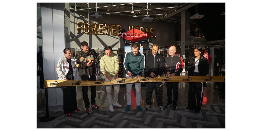 Puma ribbon cutting ceremony of second US flagship store in Las Vegas