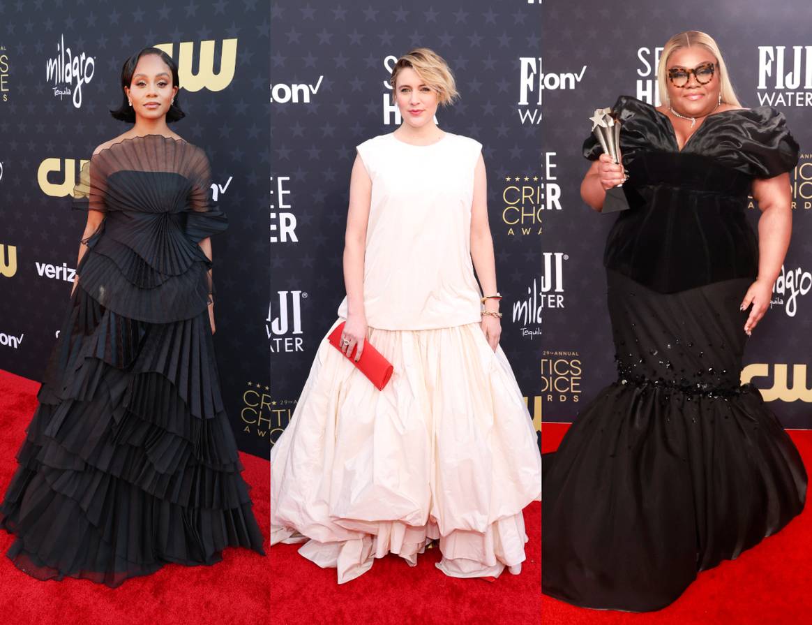 Geffri Maya, Greta Gerwig and Da'Vine Joy Randolph.