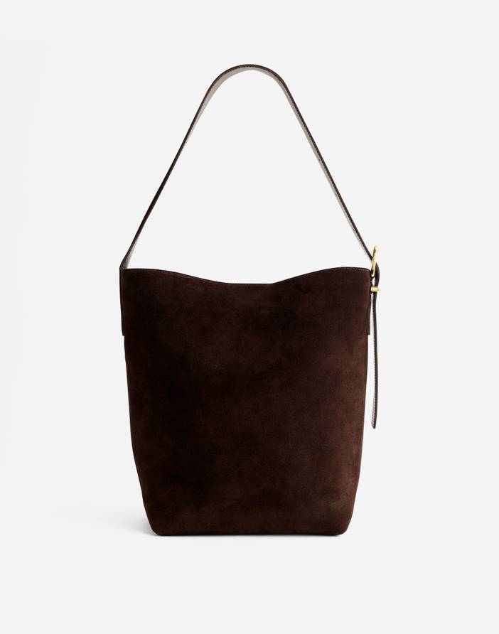 The Essential Bucket Tote in Suede | Madewell