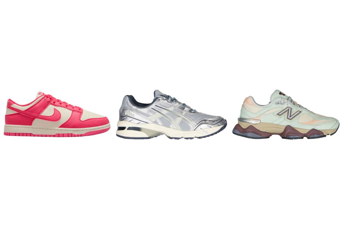 Nike via McArthurGlen; Asics via McArthurGlen; New Balance via McArthurGlen.
