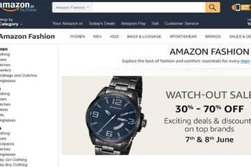 Kleidung beliebteste Kategorie bei Amazon India