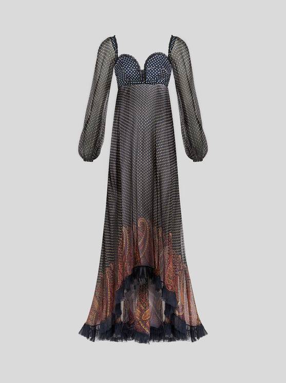Langes Kleid Mit Herzausschnitt | Etro