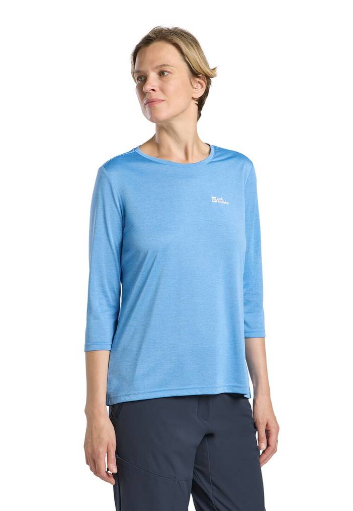 Crosstrail 3|4 T-Shirt Women Functioneel shirt Dames M blue night blue | Jack Wolfskin