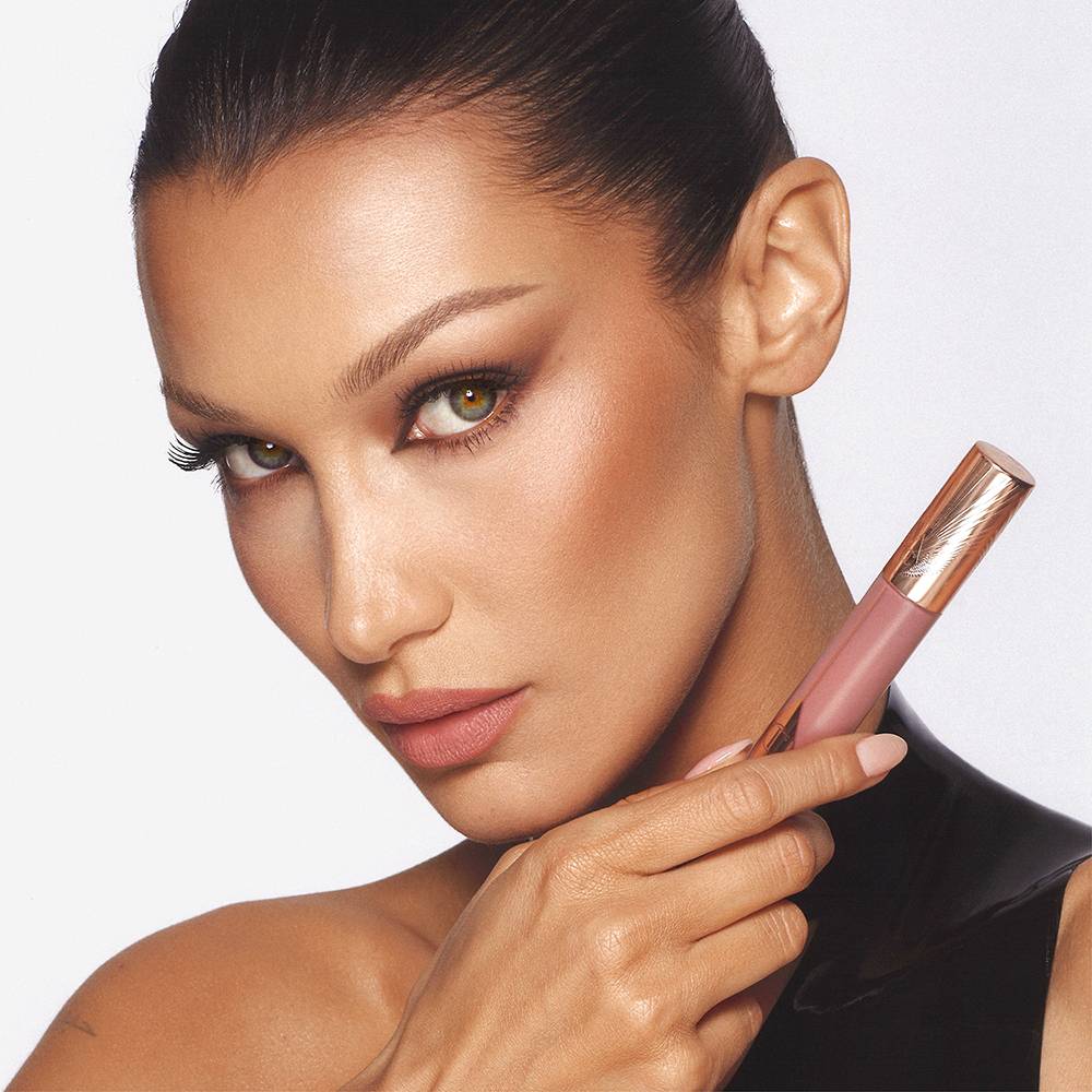 Credits: Image: Charlotte Tilbury Beauty; Bella Hadid fronting Airbrush Flawless Lip Blur