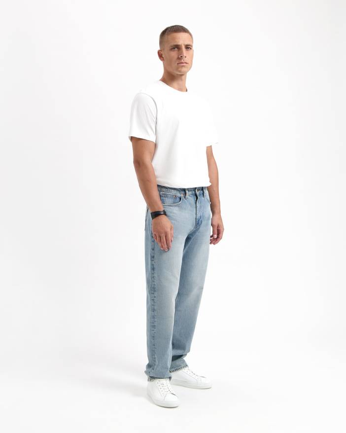 Larry Loose Vintage Blue - Duurzame Mom Jeans - Vintage Blauw | KUYICHI