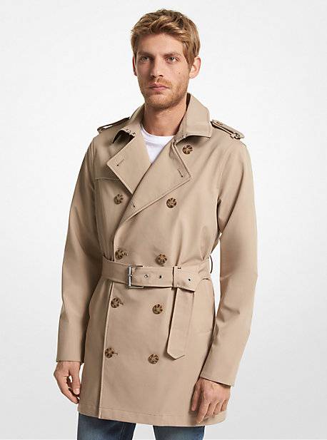 MK Woven Trench Coat Michael Kors