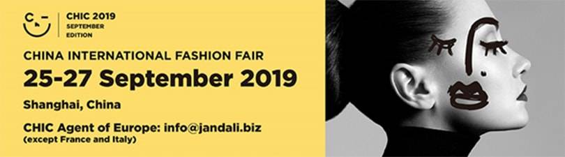 CHIC Shanghai: September 25-27, 2019