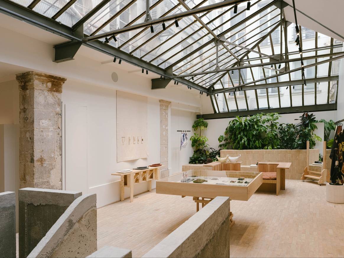Boutique Lemaire, rue Elzévir. Photo : CHRISTOPHE COËNON