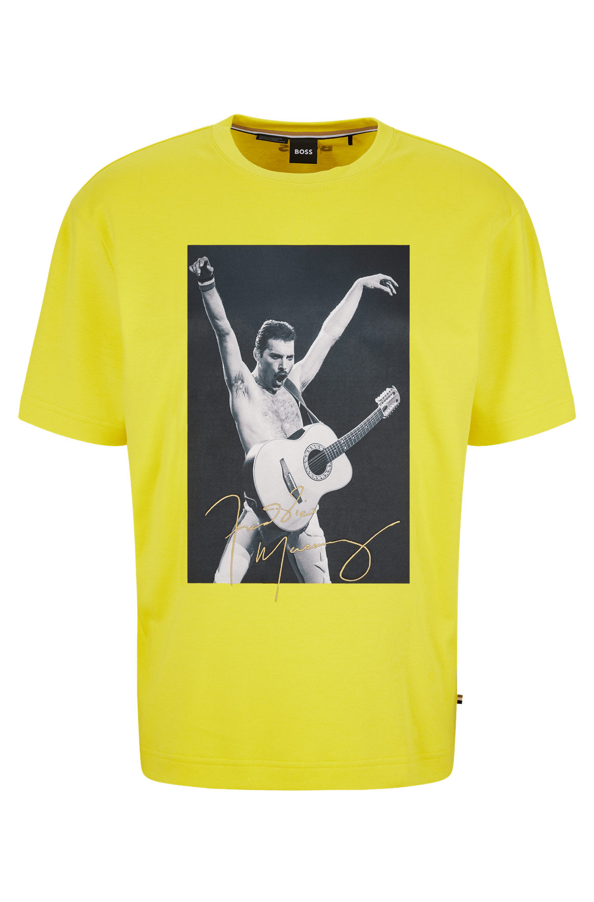 T-Shirt aus der Freddie-Mercury-Kapselkollektion. Bild: Boss