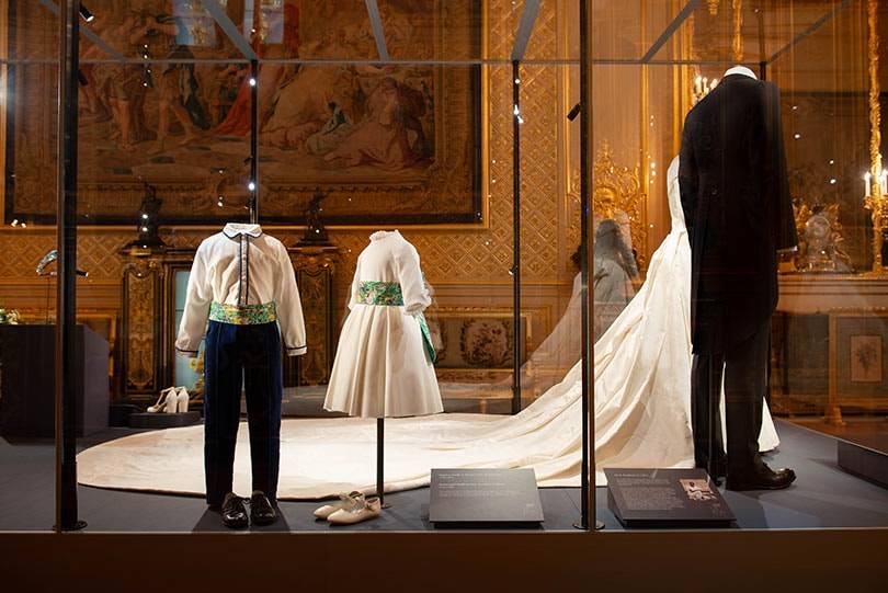 Princess Eugenie’s wedding dress goes on display