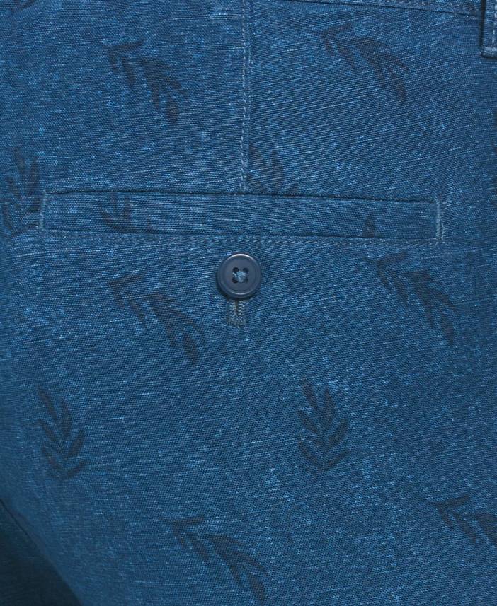 Men's Linen Blend Tropical Leaf Print Shorts | Cubavera