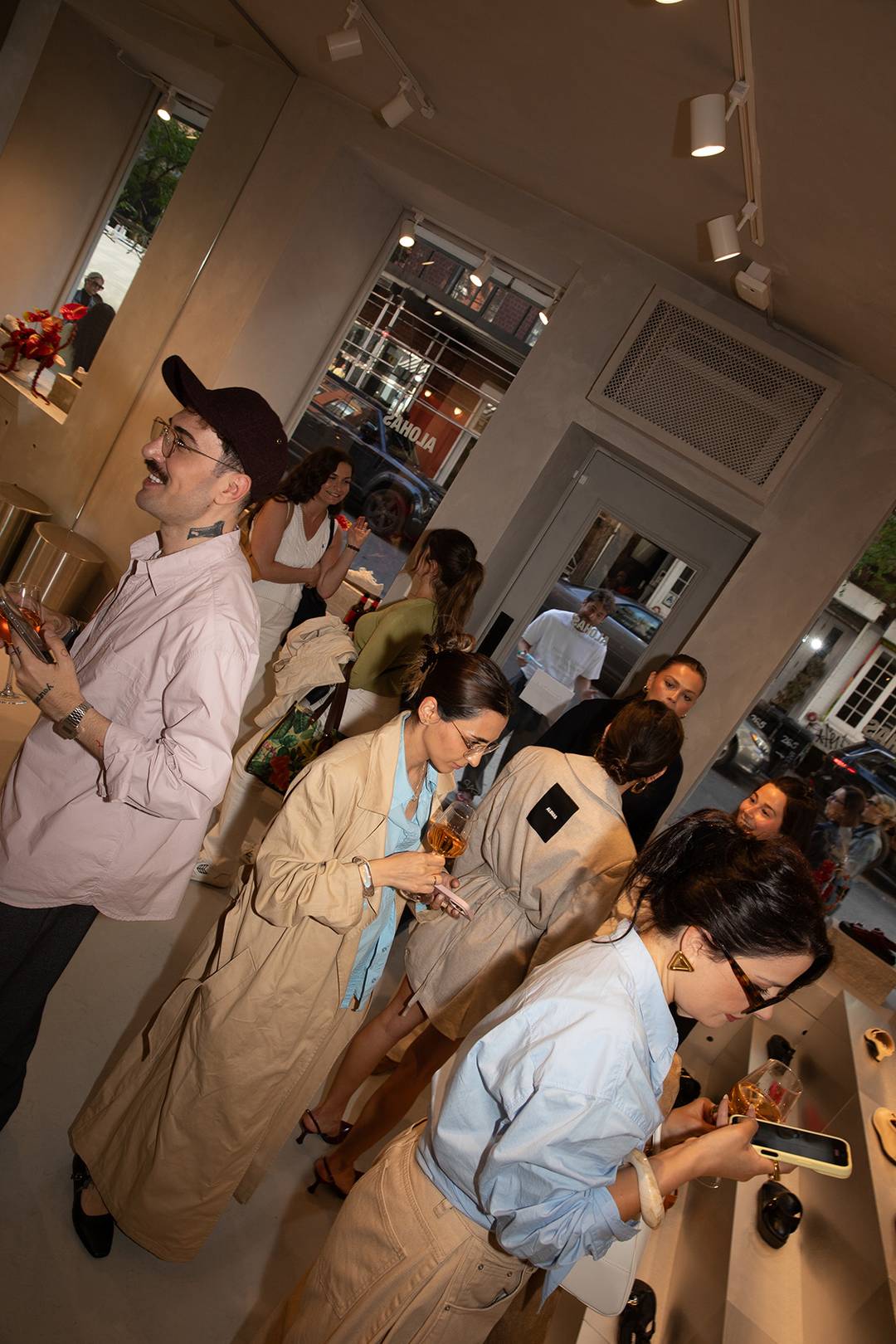Opening party of the Alohas store in New York (United States).