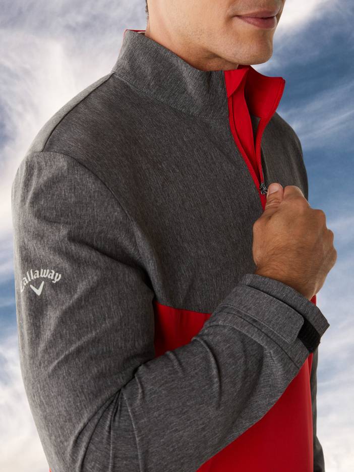 Men's Swing Tech™ Blocked 1/4 Zip Pullover Windbreaker | Callaway