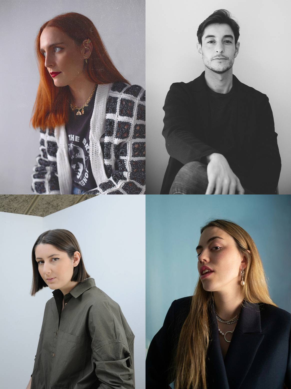 Photo Credits: Los diseñadores creativos tras las firmas de moda aspirantes al Mercedes-Benz Fashion Talent, 404 Studio, Montenegro, Delanovoa y Puzzle.