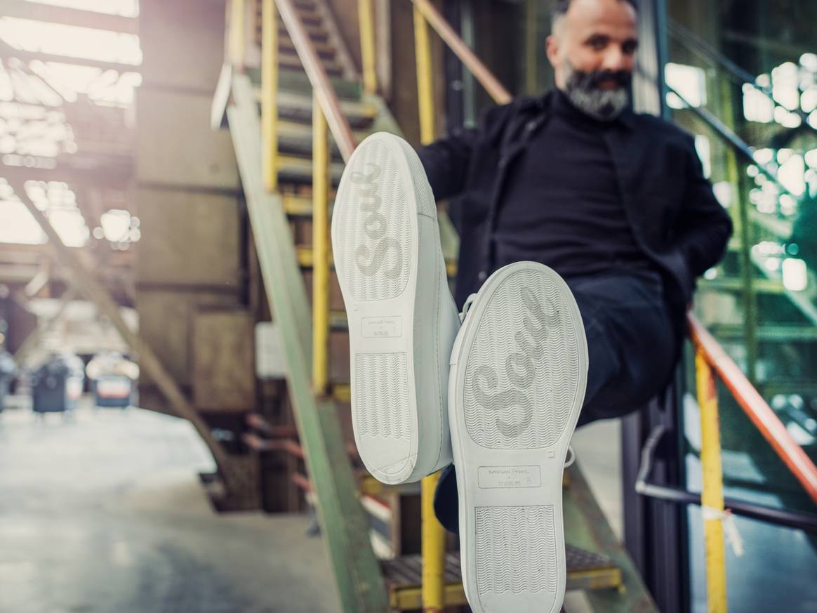 Reinhard Frans X Sublime Soul Sneaker, eigendom van het merk.