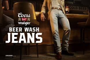 Wrangler unveils jeans washed in Coors beer