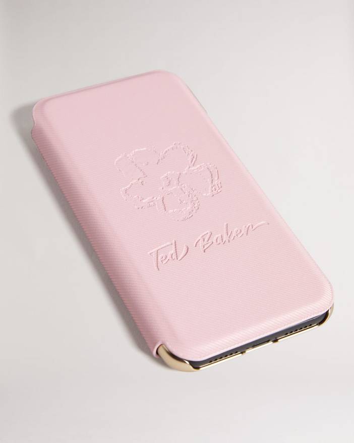 IPhone 11 Smartphone-Hülle mit Spiegel mit Magnoliendetail | Ted Baker