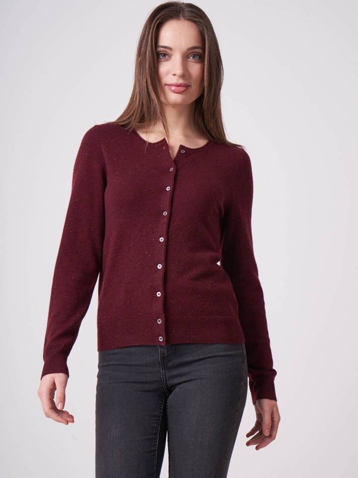 Basic fijngebreid vest met ronde hals van biologisch cashmere | Repeat Cashmere