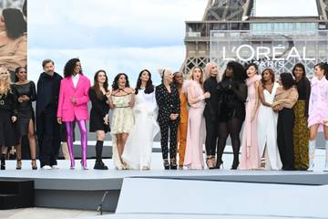 L'Oréal hosts runway show for women’s rights during Paris Fashion Week