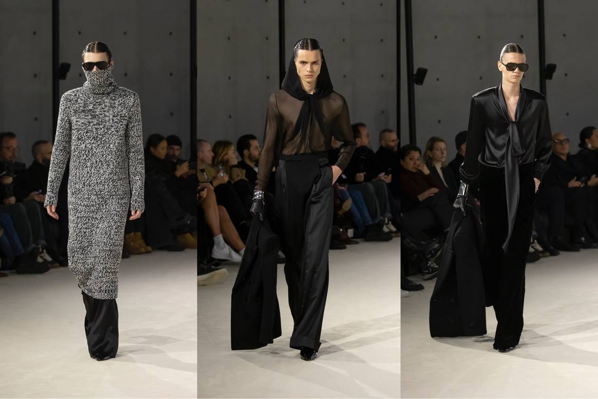 Menswear FW23 Saint Laurent, show Anthony Vaccareloo. Imagen : Cortesía de Saint Laurent