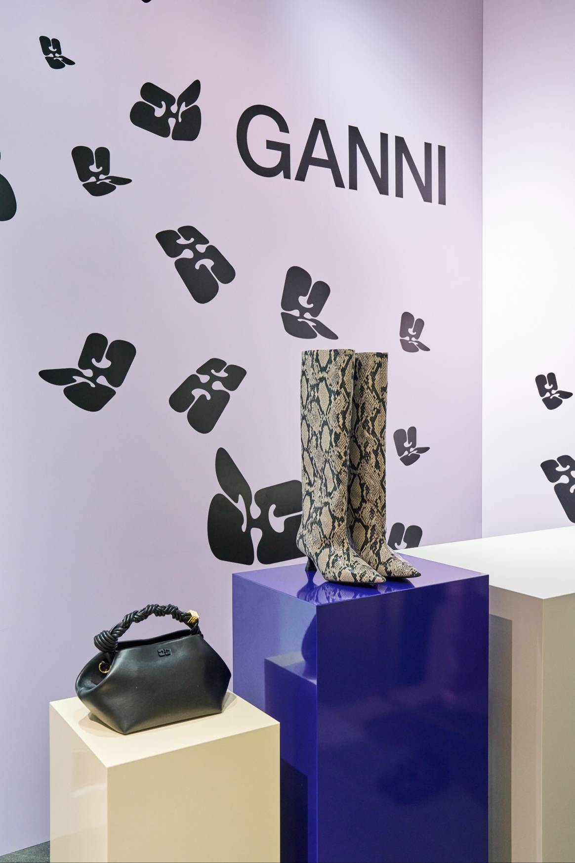 Ganni's pop-up store in Tokyo.