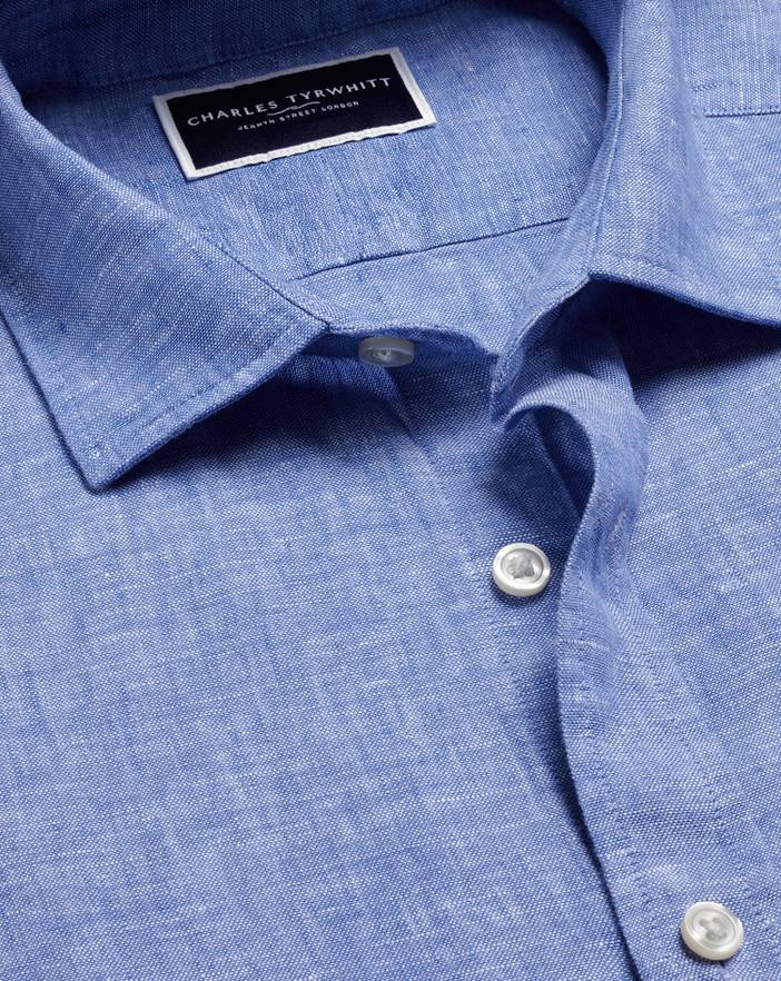 Men's Charles Tyrwhitt Pure Short Sleeve Casual Shirt | Charles Tyrwhitt