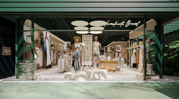 Outro ângulo do interior da loja