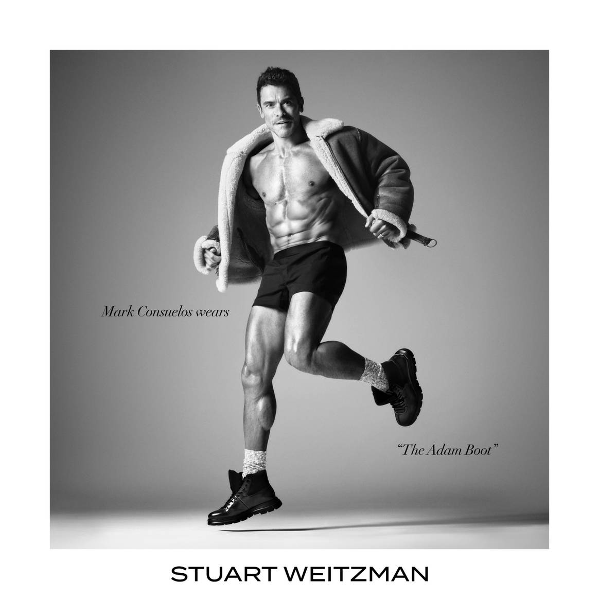 Stuart Weitzman men’s campaign starring Mark Consuelos