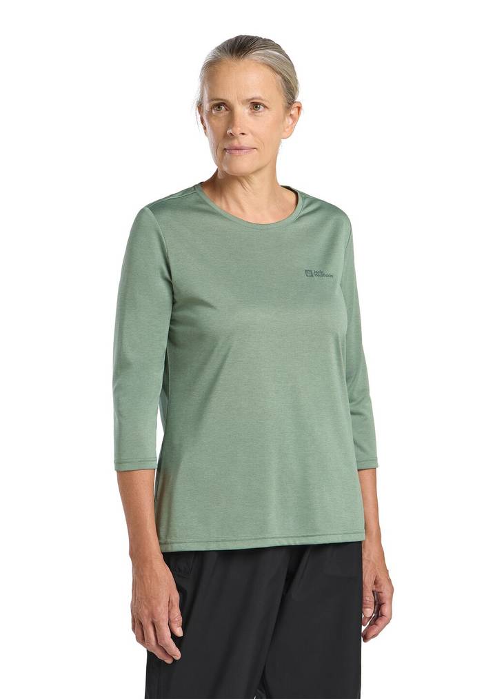 Crosstrail 3|4 T-Shirt Women Functioneel shirt Dames M blue night blue | Jack Wolfskin
