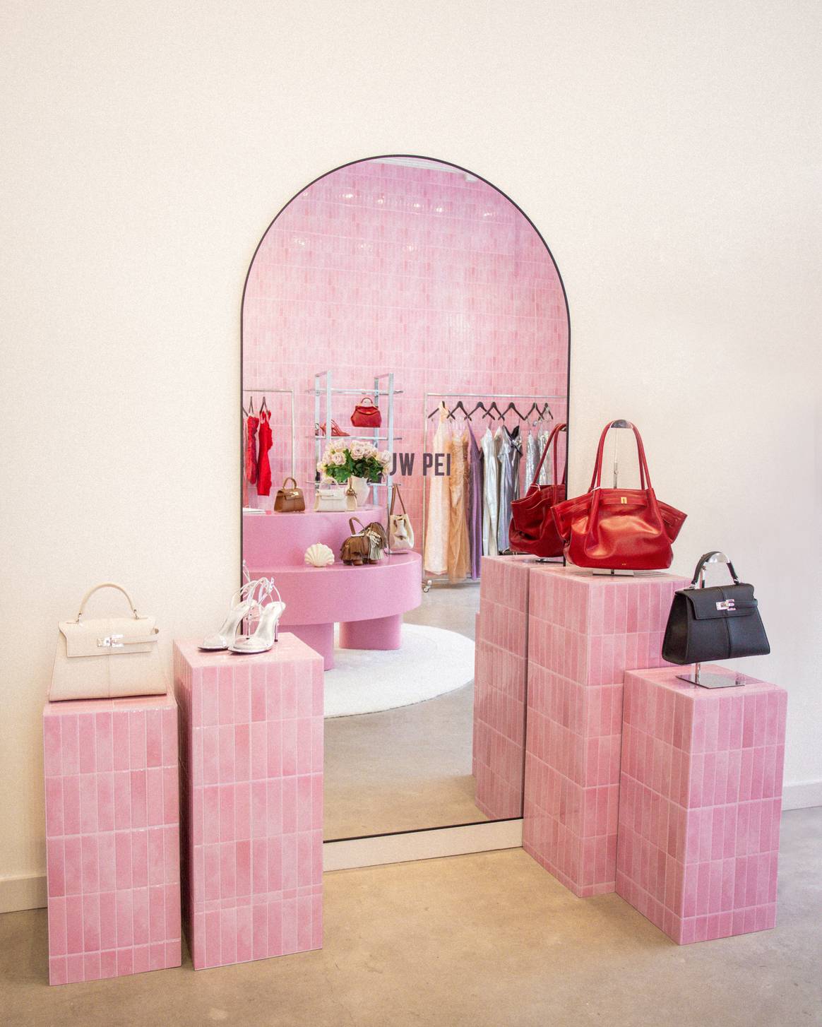 Interior of JW PEI debut pop-up in NYC