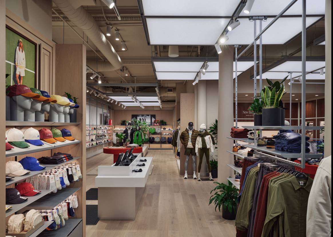 Interior of New Balance SoHo store