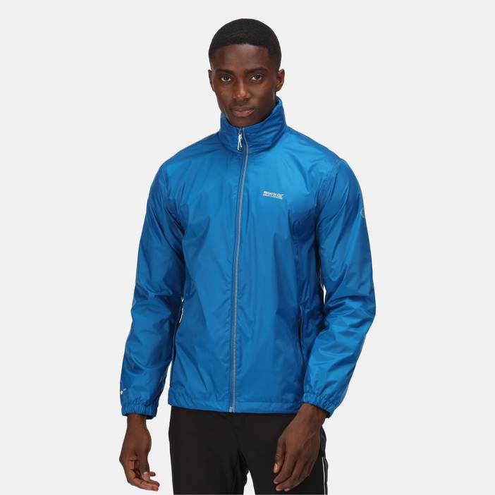 Men's Water Repellent Lightweight Lyle IV Waterproof Packaway Jacket Imperial Blue | Regatta
