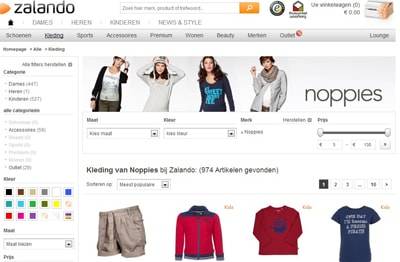 Zalando gaat samenwerken op commissiebasis