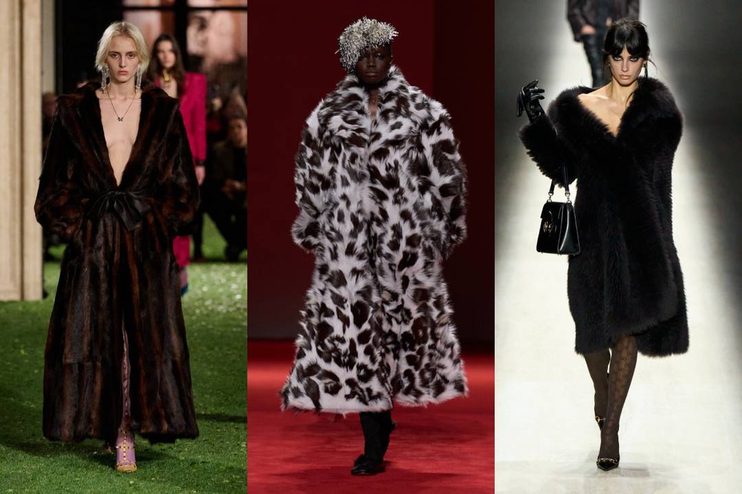 Fur at Valentino, Bottega Veneta, Gucci