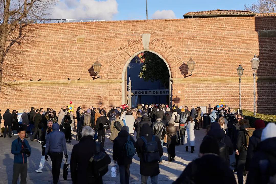 La Fortezza da Basso de Florencia durante la 107ª edición de Pitti Immagine Uomo.