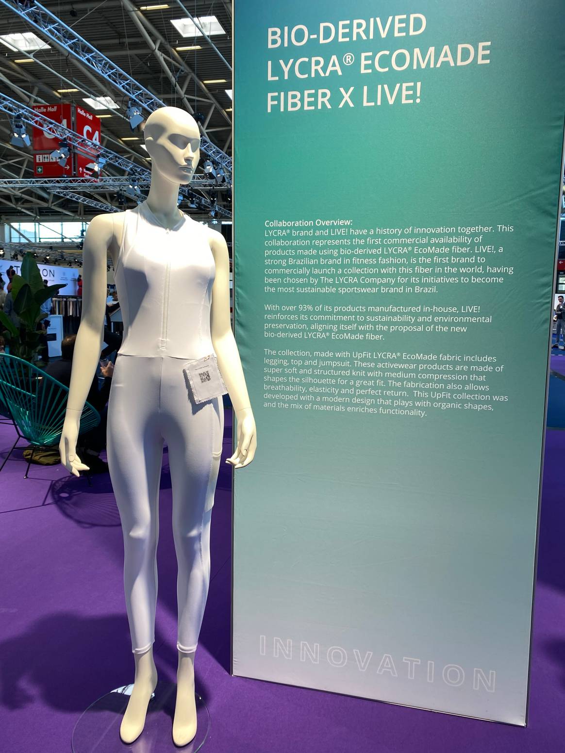 Lycra EcoMade Fiber auf den Performance Days im März 2025.