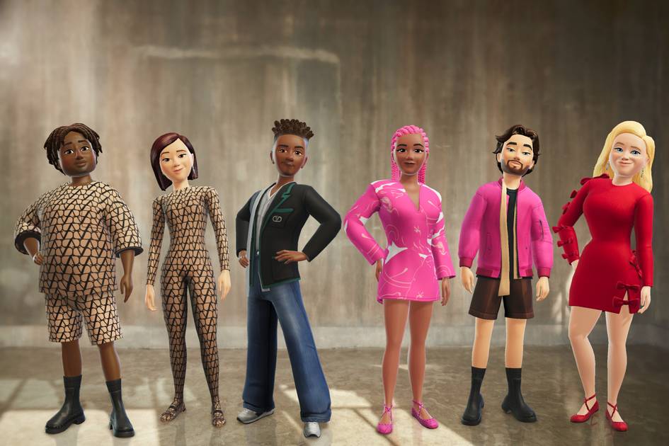 Valentino crée des looks pour les avatars de Meta