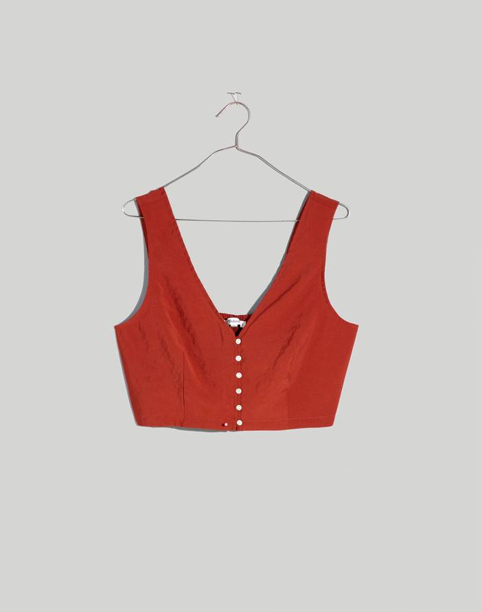 Softdrape Gwen Crop Vest Top | Madewell