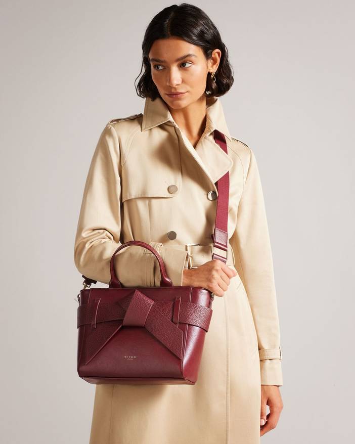Umhängetasche aus Kunstleder mit Schleife | Ted Baker